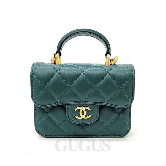 Pre Loved chanel Women green | green Handbags - Picture 1 of 6
